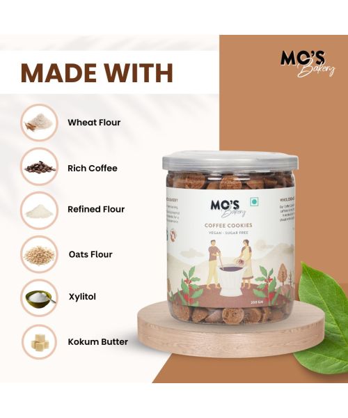 MOS Bakery: Sugar Free Coffee Cookies - 300gm