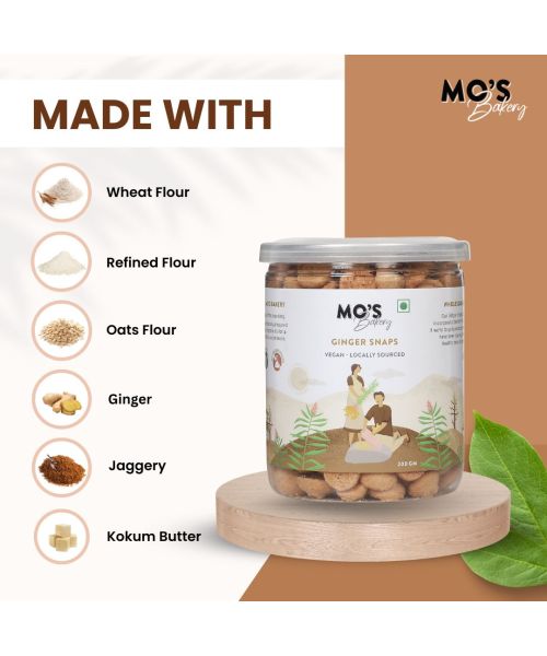 MOS Bakery: Ginger Snaps Cookies - 150gm