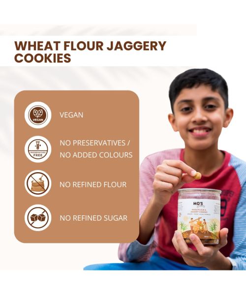 MOS Bakery: Wheatflour & Jaggery Cookies - 300 gm