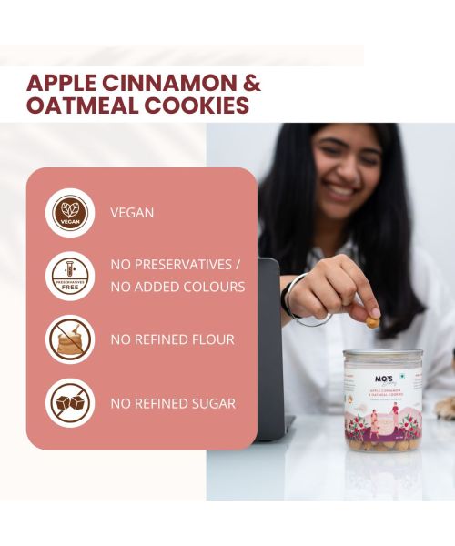 MOS Bakery: Apple Cinnamon & Oatmeal Cookies - 150gm