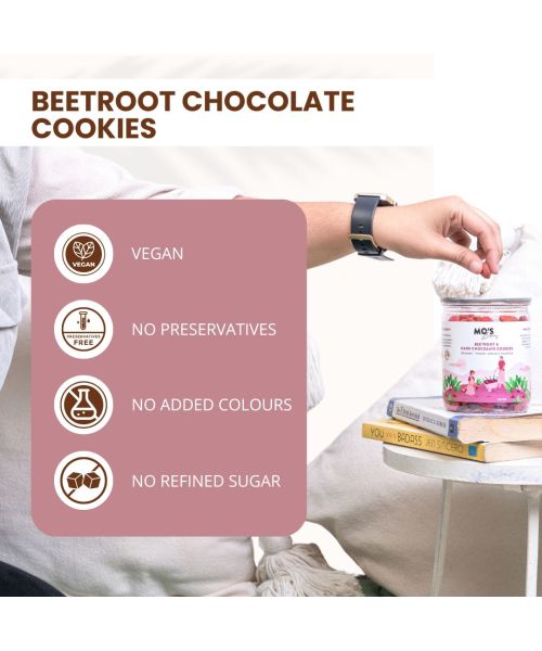 MOS Bakery: Beetroot & Dark Chocolate Cookies - 300gm