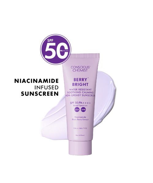 Conscious Chemist: Niacinamide Water Resistant Non-Greasy Sunscreen SPF 50 PA++++ (20g)