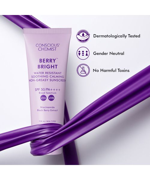 Conscious Chemist: Niacinamide Water Resistant Non-Greasy Sunscreen SPF 50 PA++++ (20g)