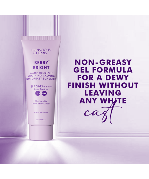 Conscious Chemist: Niacinamide Water Resistant Non-Greasy Sunscreen SPF 50 PA++++ (20g)