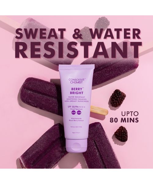 Conscious Chemist: Niacinamide Water Resistant Non-Greasy Sunscreen SPF 50 PA++++ (20g)