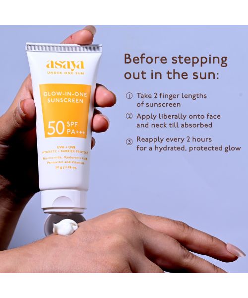 Asaya: Aqua Dew Sunscreen - 50 gm