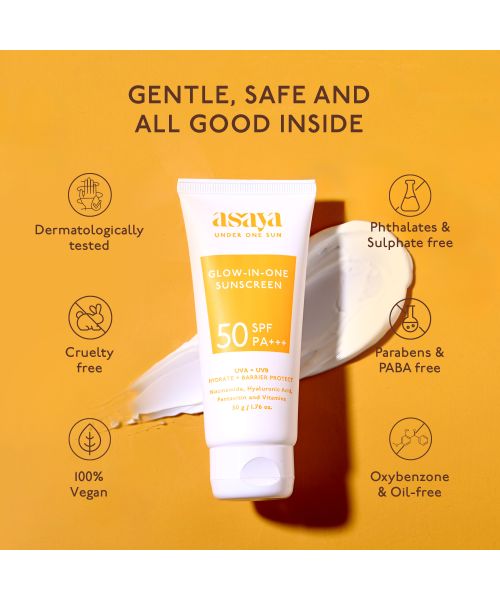 Asaya: Aqua Dew Sunscreen - 50 gm