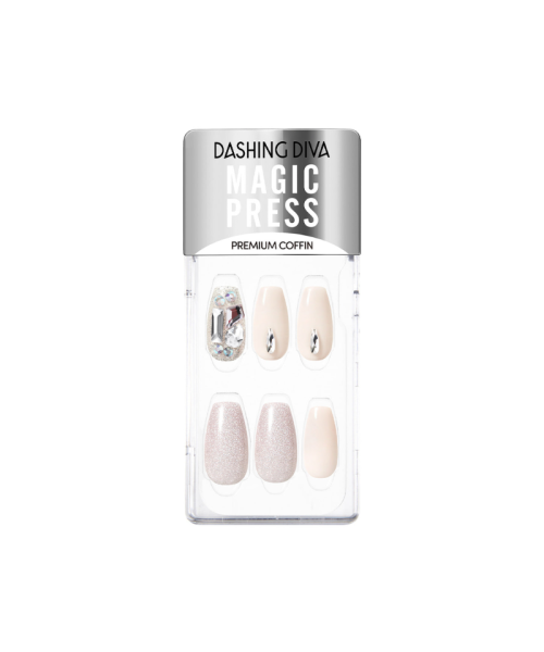 Dashing Diva: New Magic Press Nails White Hole