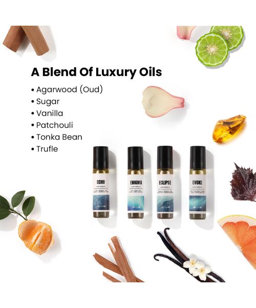 Detoxie: Detoxie | Luxury Parfum Oil (Attar) Gift Set - Limited Edition | Non-Alcoholic| Long Lasting | Oud, Sugar, Vanilla, Amber, Tonka Bean, Patchoulli, Grapefruit, Mandarin & Rose | Unisex | 32 ml