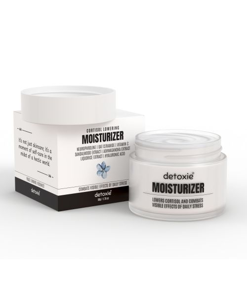 Detoxie: Detoxie | Wellness & Anti-Stress Combo | Face Serum 30ml +Moisturizer 50g +Under Eye Cream 15g + Face Wash 100ml