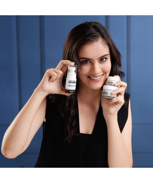 Detoxie: Detoxie | Stress Free Look Combo | Face Serum 30ml +Moisturizer 50g +Under Eye Cream 15g