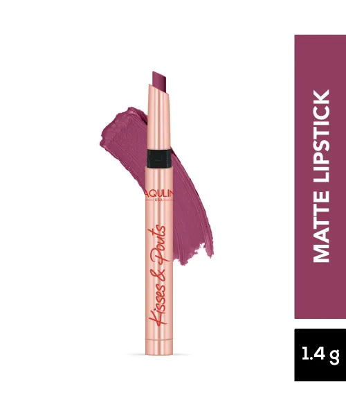 Jaquline USA: Kisses & Pouts Transfer proof Matte Lipstick 1.4gm Butterfly Kiss 02