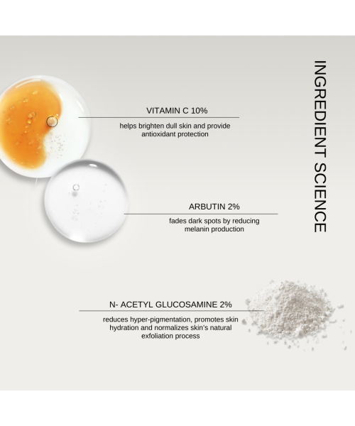 The FormulaRX: Vitamin C 10% + Arbutin 2% + N-acetylglucosamine 2% - 30gm