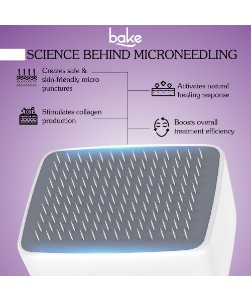 Bake Cosmetics: Derma Stamp for Hair Growth & Skin Repair with 140 Stainless Steel Needles (0.25mm3mm)