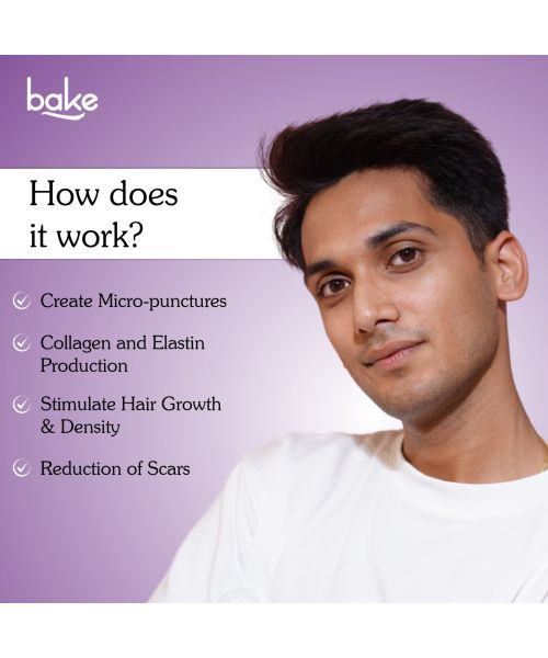 Bake Cosmetics: Derma Stamp for Hair Growth & Skin Repair with 140 Stainless Steel Needles (0.25mm3mm)