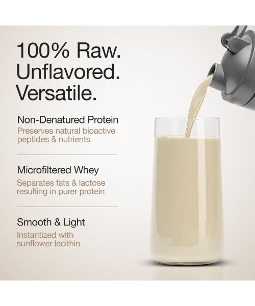 Wellbeing Nutrition: 100% Raw Whey Protein Concentrate (Unflavoured) | 27g Protein, 12.7g EAA, 6g BCAA | 4B CFU Probiotics & Natural Digestive Enzymes | No Bloating, Easy to Digest | 1kg