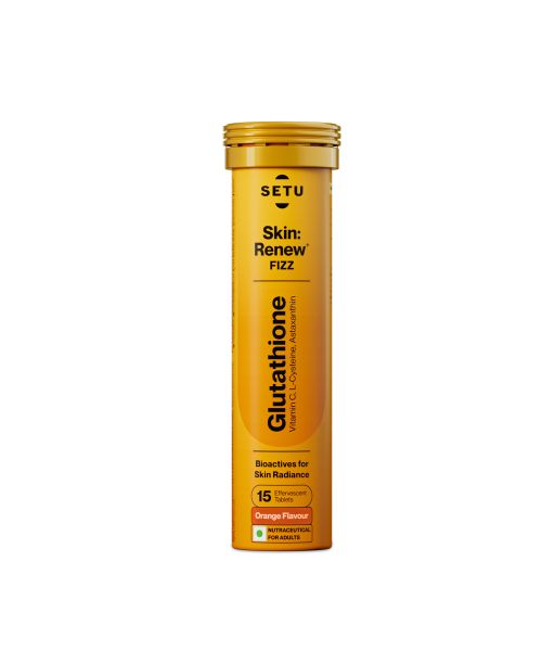 SETU: Skin Renew Glutathione - Orange Flavour -15 Effervescent Tablets