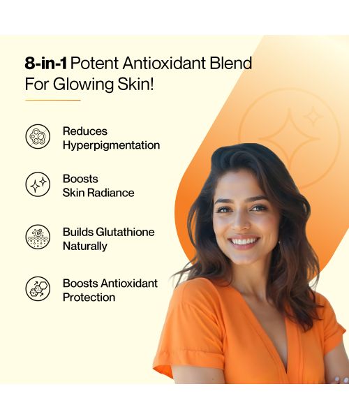 SETU: Skin Renew - 90 Effervescent Tablets | Glutathione With Vitamin C, Gluta Fizz, Supports Detoxification, Sugar-Free | Orange Flavour