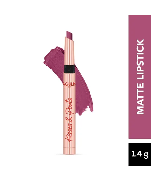 Jaquline USA: Kisses & Pouts Transfer Proof Matte Lipstick 1.4gm Love Kiss 06