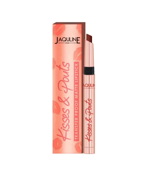 Jaquline USA: Kisses & Pouts Transfer Proof Matte Lipstick 1.4gm Steamy Kiss09