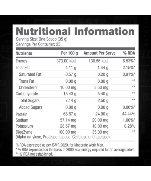 GNC: Pro Performance 100% Whey Protein Powder | Cafe Mocha | 2 lbs