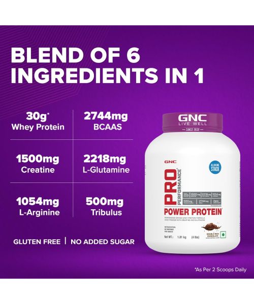 GNC: Pro Performance Power Protein Double Rich Chocolate | 4 lbs