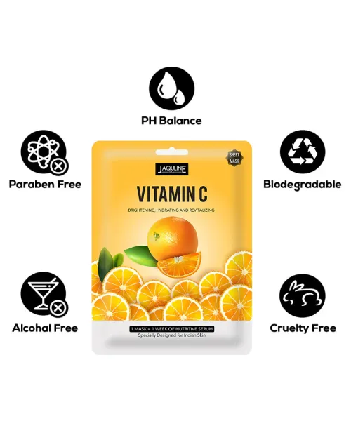 Jaquline USA: Vitamin-C Sheet Mask1N
