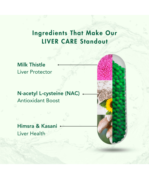 Wishnew Wellness: LIVER CARE | Detoxifying Liver Support with NAC, Milk Thistle, and Curmate95 | 60 Vegetarian Capsules