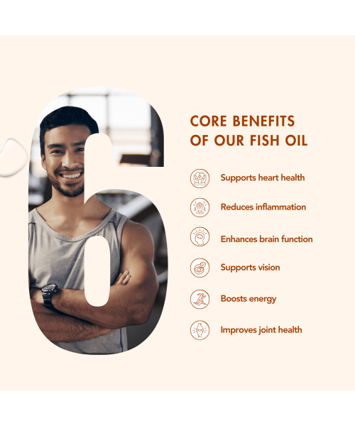 Wishnew Wellness: DAILY RITUAL | Triple Strength Fish Oil with Omega-3s & CoQ-10 | 60 Liquid Fill Capsules