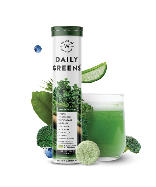 Wellbeing Nutrition: Daily Greens, Organic Wholefood Multivitamin - 15 Tabs