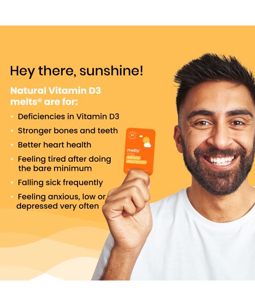 Wellbeing Nutrition: Natural Vitamin D3 + K2 Melts - 30 Oral Strips