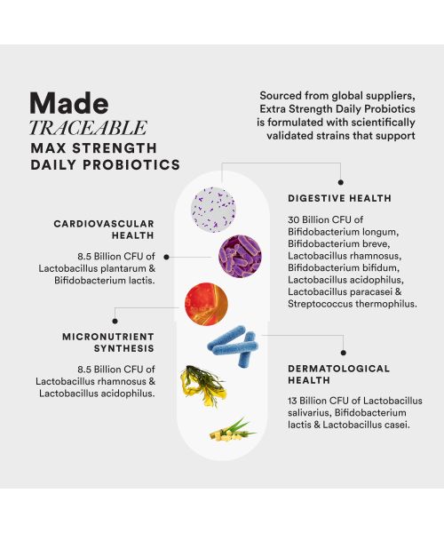 Wellbeing Nutrition: Advanced Daily Probiotics + Omega 3 | 60 Enteric-Coated Veg Caps