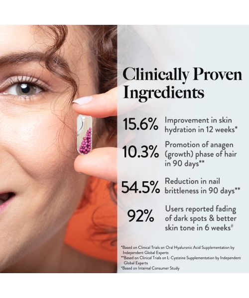 Wellbeing Nutrition: Slow Hair Skin & Nails | Collagen Glutathione - 60 Capsules