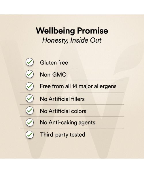 Wellbeing Nutrition: Beauty Korean Marine Collagen Peptides - Mango Peach Flavor | 250 gm