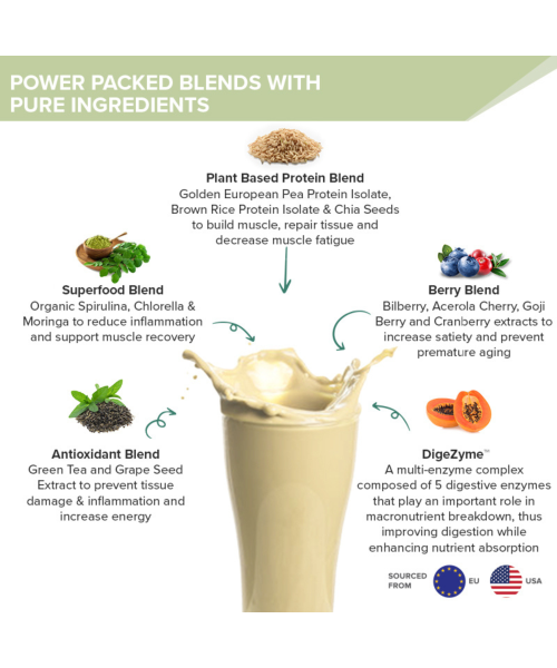 Wellbeing Nutrition: Organic Vegan Plant Protein Isolate- British Banoffee Pie - 500gm