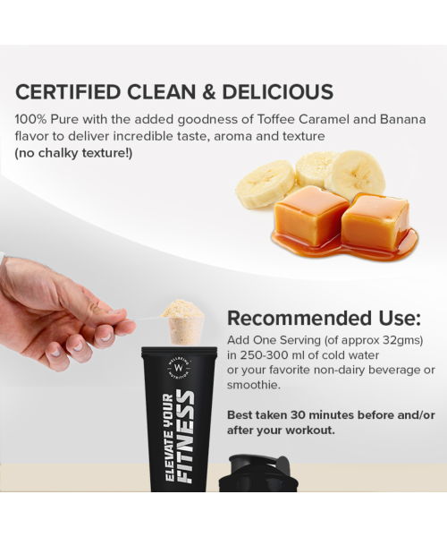 Wellbeing Nutrition: Organic Vegan Plant Protein Isolate- British Banoffee Pie - 500gm