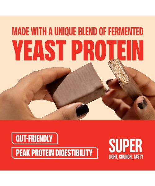 SuperYou: Assorted Protein Wafer Bars (Pack of 10)|10g Protein, 3g Fiber, No Added Sugar 400g