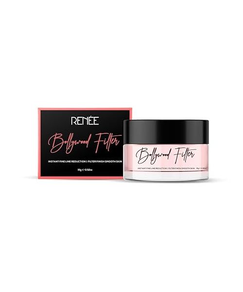 Renee Cosmetics: Bollywood Filter Face Primer 15gm for a Flawless & Smooth Skin , Blurs Fine Lines, Wrinkles & Pores Instantly , Hydrating, Lightweight & Non-sticky  Cruelty-free