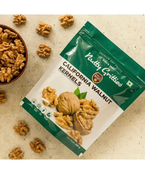 Nutty Gritties: California Walnut Kernels, Rich in Omega 3 - 200g
