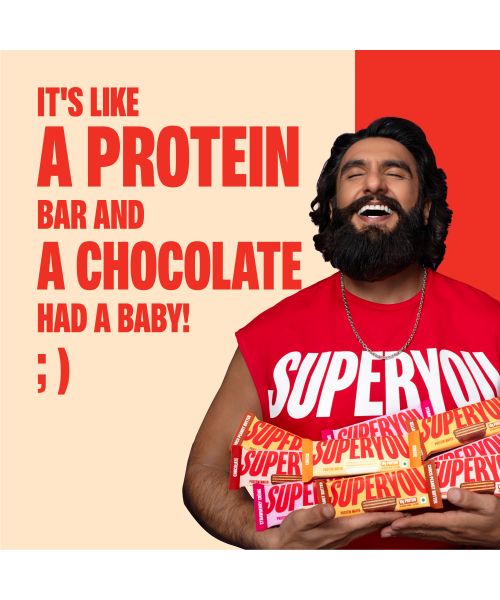 SuperYou: Assorted Protein Wafer Bars (Pack of 10)|10g Protein, 3g Fiber, No Added Sugar 400g
