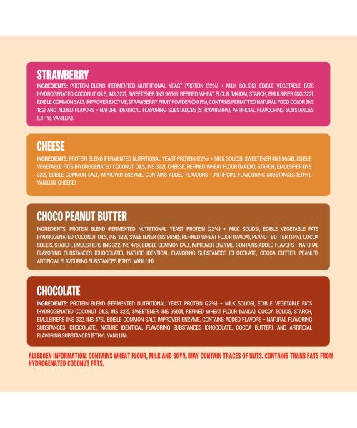 SuperYou: Assorted Protein Wafer Bars (Pack of 10)|10g Protein, 3g Fiber, No Added Sugar 400g