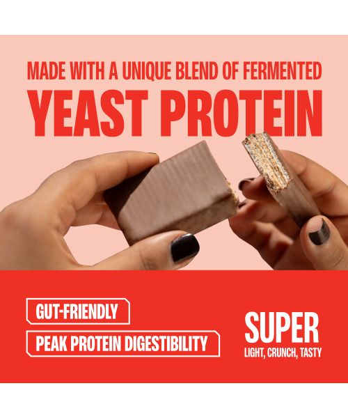 SuperYou: Chocolate Protein Wafer Bars (Pack of 10)|10g Protein, 3g Fiber, No Added Sugar 400g
