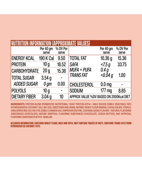 SuperYou: Chocolate Protein Wafer Bars (Pack of 10)|10g Protein, 3g Fiber, No Added Sugar 400g