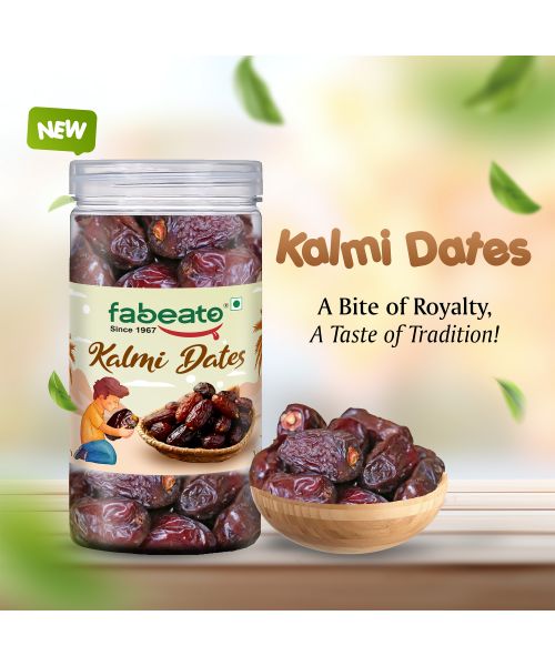 Fabeato: Premium Kalmi Dates/Khajoor 400g  Rich Source of Potassium & IronNaturally SweetNo Added Sugar.
