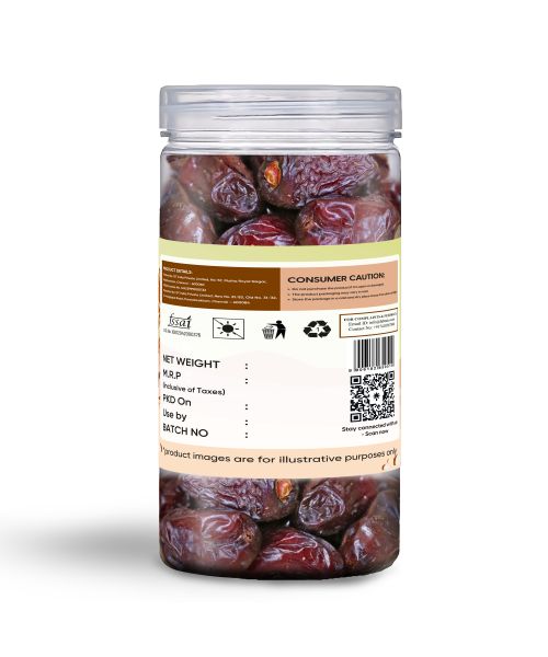 Fabeato: Premium Kalmi Dates/Khajoor 400g  Rich Source of Potassium & IronNaturally SweetNo Added Sugar.