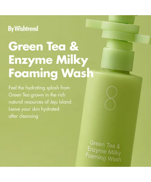 By Wishtrend: Green Tea & Enzyme Milky Foaming Wash