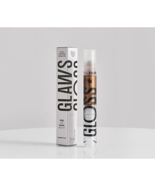 FAE Beauty: Bronze Gold Shimmer Lip Gloss - With Clickable Roller Ball Pen - Becoming - 6gm