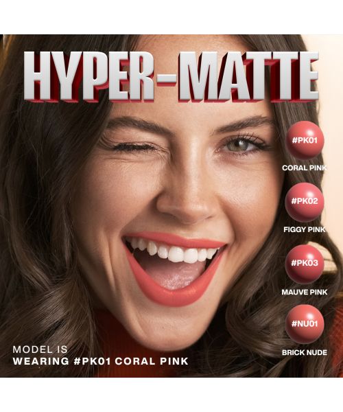 Focallure: Lasting Matte Lipstick-PK01 Coral Pink