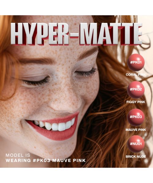 Focallure: Lasting Matte Lipstick-PK03 Mauve Pink