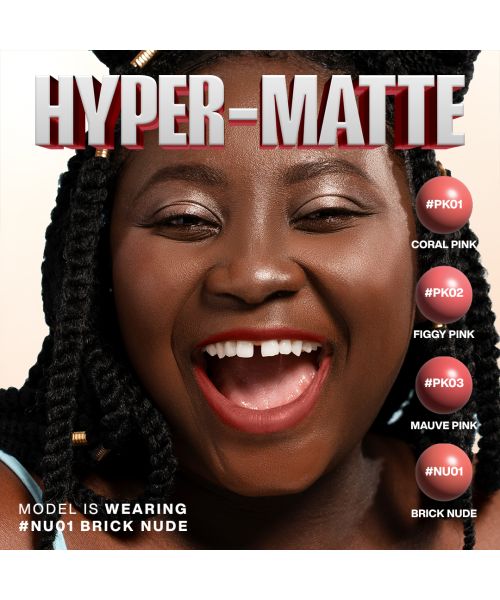 Focallure: Lasting Matte Lipstick-HOT NU01 Brick Nude